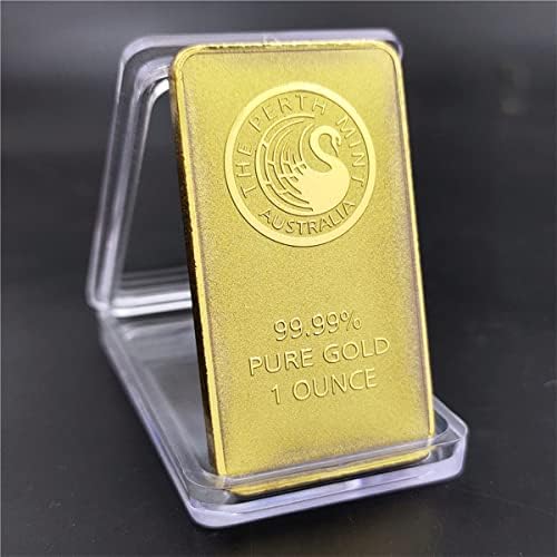 Австралия Възпоменателна Монета Блок Квадратен Златен Къс Лебед Възпоменателна Монета Събиране На Златни Монети, Занаяти