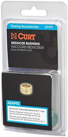 Втулка редуктор наредба дупки сцепного устройство на ремаркето CURT 21101, намалява диаметърът на състав от 1 инч до