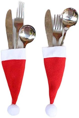 Комплект за Маса за Хранене И Шапка за Вилици Декоративен Инструмент За Съхранение на Коледен Коледен Комплект Съдове