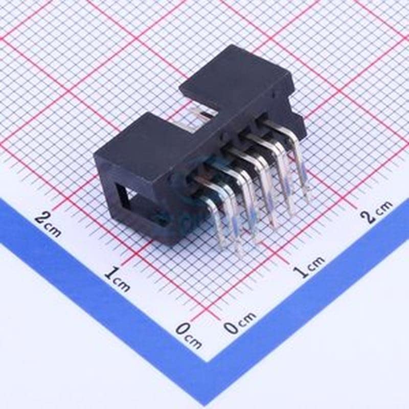 5 Бр. Конектор за свързване на проводници за платка 2,54 mm (MX70058), Двухрядный, 90 градуса, Материал 6T, Без издатини,