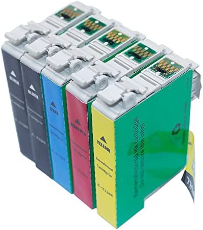 INKWAY Рециклирани Мастило касета Заместител на Epson 126 T126 използват за Workforce 435 520 545 635 WF-3520 WF-3530 WF-3540 WF-7010 WF-7510 Stylus NX330 Принтер (2 сини, 2 магента, 2 жълт)