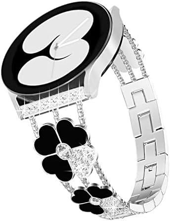 каишка за часовник Luckclover с диаманти, с ширина 20 мм За жени, който е съвместим с Samsung Galaxy Watch 4 40 мм 44