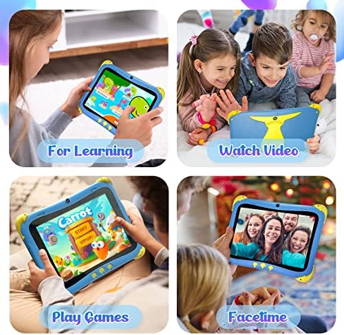 ATMPC Детски таблет с 8 инчов, Таблет, Android 11 за деца, 32 GB ROM, 2gb RAM, Wi-Fi, 4000 mah, Таблет с услугите на