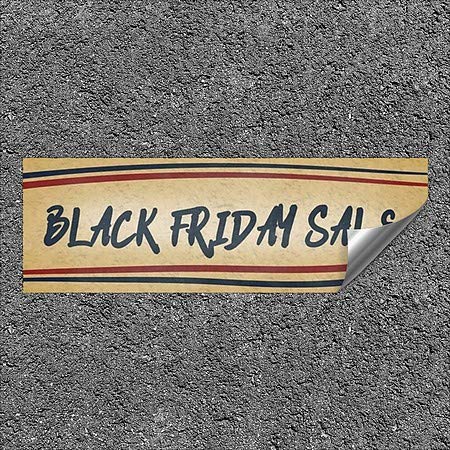 CGSignLab | Разпродажба в черна петък -Ленти Носталгия Сверхпрочная Промишлена самозалепваща Алуминиева Стикер на стената
