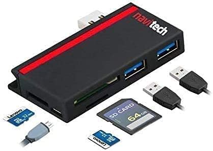 Лаптоп/таблет Navitech 2 в 1 USB 3.0/2.0 Адаптер-hub/Вход Micro USB устройство за четене на карти SD/Micro SD слот, Съвместим