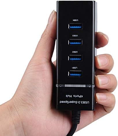 4-портов USB хъб, Високоскоростен USB 3.0: 5 gbps Концентратор за пренос на данни