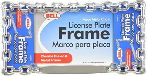 Bell Automotive 22-1-46009-8 Универсална Хромирана Рамка за регистрационен номер с Мега-Метална веригата