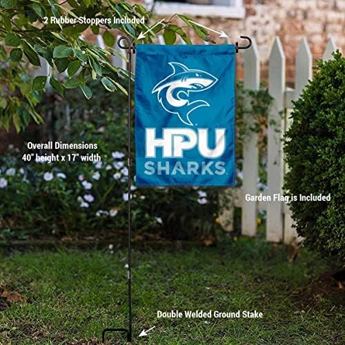Комплект Градински Знамена с логото на Hawaii Pacific Акули и Стойка за хартата