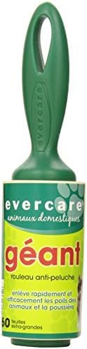 Валяк за премахване на Власинките Evercare Пет Extreme Стик Giant за Еднократна употреба, 60 Листа, Зелен