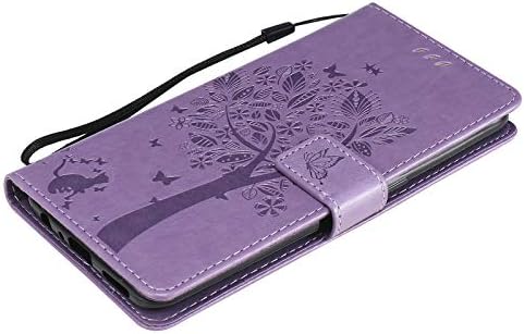 LEMAXELERS Калъф OnePlus Nord N10 5G, Чантата с Тисненым Дърво на Желанията, устойчив на удари Калъф, Флип Калъф от Изкуствена