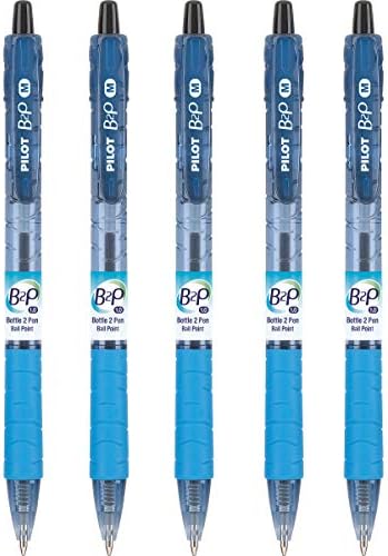 PILOT B2P - Химикалка химикалка от бутилката писалка за Еднократна употреба с плъзгаща се дръжка, Изработена От Рециклирани