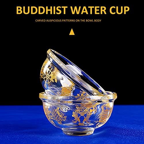 Ярдве Купа За Поднасянето На Тибетски Купа За Вода Олтар За Медитация В Будистката Кристален Купа За Поднасянето На Олтар
