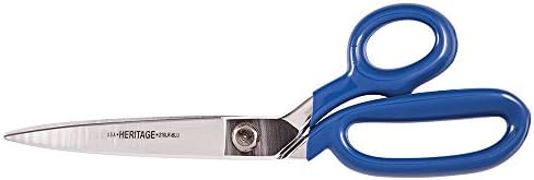 Ножици Klein Tools G210LRBLU, Извит Тример с Голям Пръстен и дръжки за нанасяне на покритие, 10 Инча