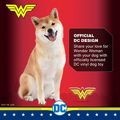 DC Comics за домашни любимци, Супермен, Голям Плюшен Статуетка на Куче, Играчка | Пищащая Плюшен Играчка за кучета, Дъвчене