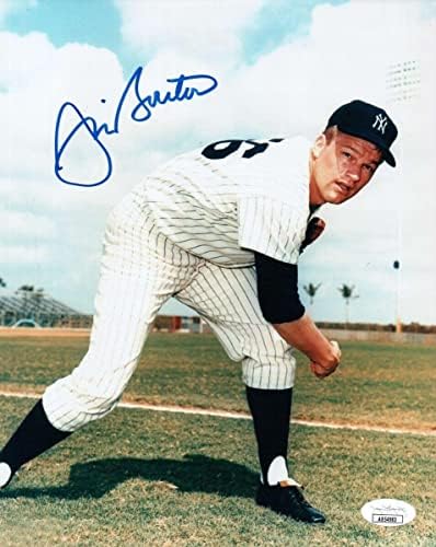 Джим Пъпка Подписа Снимка с Размер 8X10 с Автограф на Ню Йорк Янкис JSA AB54983 - Снимки на MLB с автограф