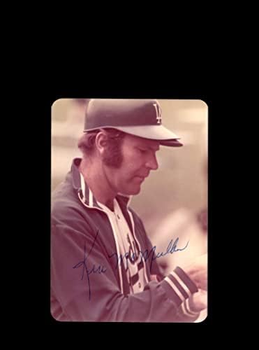 Кен Макмаллен подписа на Оригиналната снимка на 1970-те години 4x5 Snaphot Los Angeles Dodgers На Cubs Wrigley
