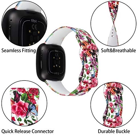honecumi е Съвместим с джапанки Fitbit Sense 2/Fitbit Sense/Fitbit Versa 4/Fitbit Versa 3, Взаимозаменяеми каишка за
