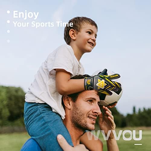 Вратарские ръкавици WVVOU за деца и младежи, Футболни Вратарские ръкавици с двойна защита, Мини Футболни Ръкавици, Супер