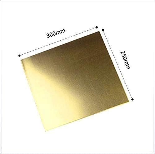 Дебелина на метални пластини, от меден лист LUCKNIGHT (1 mm),-Широчина: 250 мм Дължина: 300 мм Латунная плоча