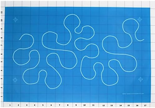 Полнолинейный Шаблони - Голям Узорчатый Меандър - Шаблон от найлон с мрежа от край до край, модел на непрекъсната линия