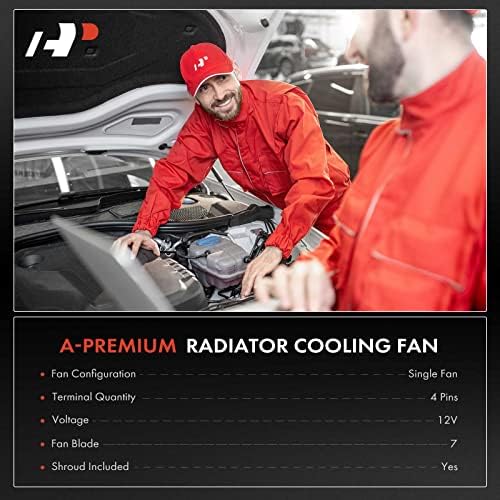 Вентилатор за охлаждане на радиатора на двигателя A-Premium в събирането, съвместим с Audi Q7 2009-2015 и Volkswagen