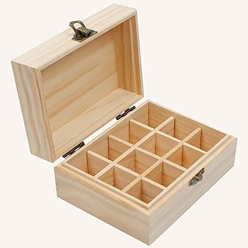 Кутия за Съхранение на етерични масла с Висок Капацитет, Wooden Органайзер за показване на етерични Масла, Поставка-Държач