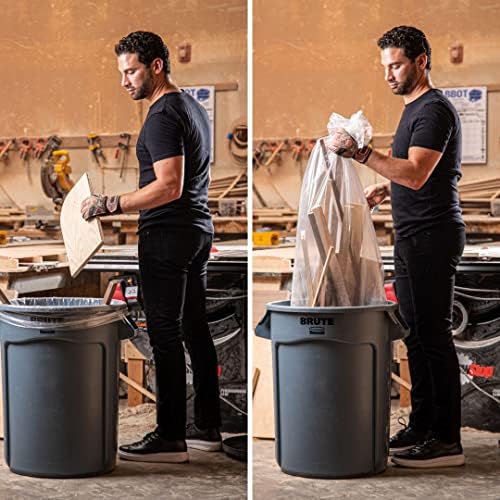 Торби за боклук Plasticplace обем 20-30 литра │ 1,5 Mils │ Прозрачни втулки за боклук резервоарите за повишена здравина