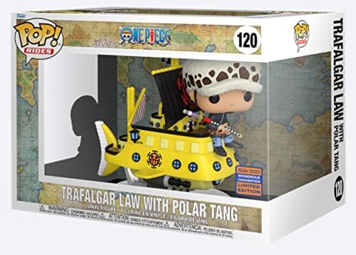 Фанко One Piece Pop! Атракции Super Deluxe Trafalgar Law с Полярна Tang 120 WonderCon