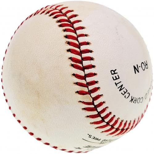 Бейзболни Топки с Автограф Бил Тери, Официален Представител на NL Baseball New York Giants Auto Grade Mint 9 PSA/DNA