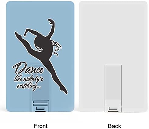 Танцуващ Балет, Сякаш Никой не гледа USB устройство Дизайн на Кредитна карта, USB Флаш устройство U-диск, Флаш-памет