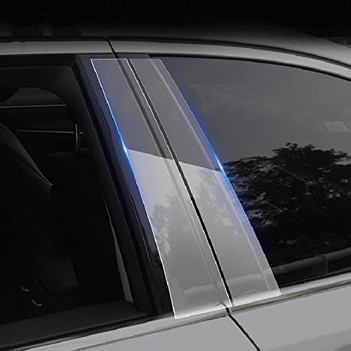 GZGZ Външна Прозорец Стойка за Кола, Защитно Фолио от TPU Срещу Драскотини, за BMW F10 F11 Серия 5 2011-2017