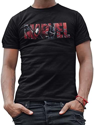 Мъжка тениска с Графично изображение на Човека-паяк с логото на Marvel За Възрастни