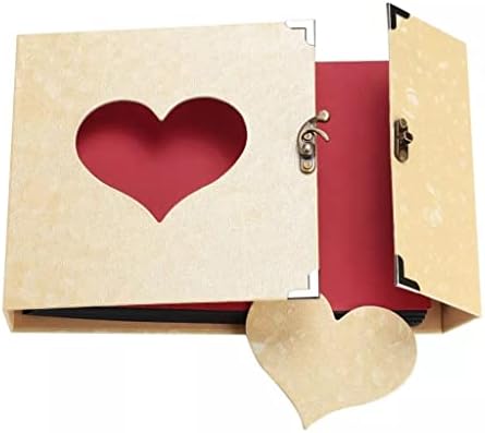JYDBRT 10 инча Поставяне на Самозалепващи Черни Страници за Лоялни клиенти с надпис Love Heart Книга на Паметта Фото