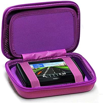 Твърд калъф Navitech Purple с GPS, съвместим с автомобилни спътникова навигация OHREX 5