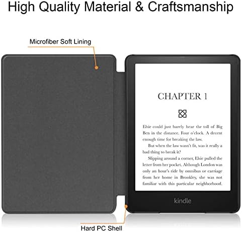 Калъф Kindle Paperwhite Case - Напълно новият smart-калъф от изкуствена кожа с функция за автоматично преминаване в режим