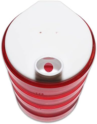 Чаша за хранене Rehabilitation Предимство 8 унции с дълъг нос, Червена, Комплект от 2