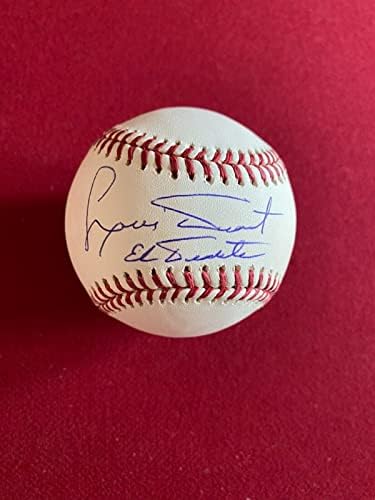 Луис Тиант, Ел Тианте Ins, с автограф (JSA) Официален бейзбол (Ретро) - Бейзболни топки с автографи