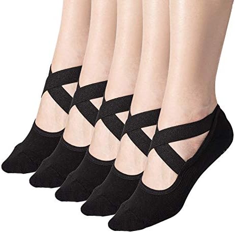 Чорапи за йога, Пилатес, балет, Мряна PiYo, Женски Нескользящие чорапи с мека подплата за пръстите на краката