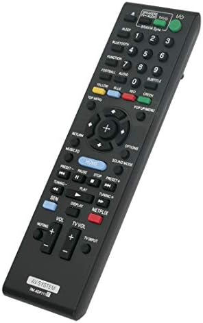 Замененный дистанционно управление RM-ADP111 подходящ за домашно кино на Sony Blu-ray Disc DVD BDV-E2100 BDV-E3100 BDV-E4100 BDV-E6100 149270811 SS-TSB121 SS-WSB122 SS-CTB121