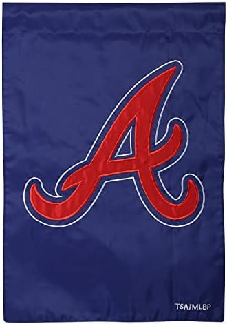 Atlanta Braves Градински Флаг Банер 2-странен Апликация на Премиум-Клас За Бейзбол На Открито