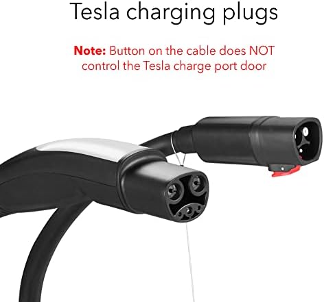 Удължител Lectron Tesla - добавете допълнителни 20 метра към зарядното устройство Tesla (1 опаковка, черни) (зарядно