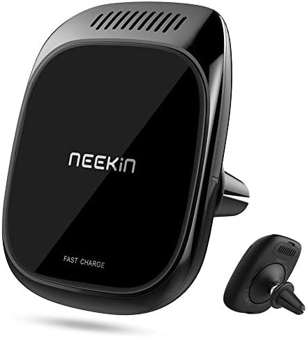 Безжично зарядно за Кола Neekin, Магнитен Държач за телефон, определяне на отдушник [Авто ароматни дифузор] 3 в 1, Бързо
