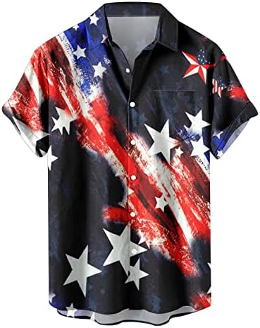 Хавайски Ризи за Боулинг за Мъже С Къс Ръкав, Риза с Копчета с 3D Принтом, Лятна Плажна Ежедневни Празнична Риза Алоха