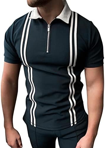 RUIY Ризи с къси ръкави за Мъже Slim Fit Houndstooth Lounge Дизайнерска Риза с Къс ръкав Свободно Намаляване на Класическите