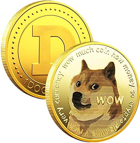 3 Опаковки Златни Dogecoin Възпоменателна Монета Златна Монета Дожа Лимитированная Серия са подбрани Монета с Защитен