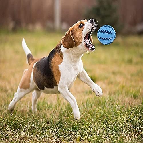 TSZSON 2 Играчки за кучета за Агресивни Жевателей Видими Цветни Топки за Кучета, Играчки за Дъвчене за Кучета, Интерактивни