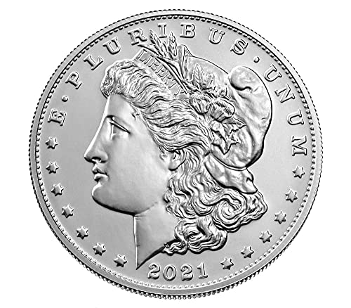 Монетен двор на Сан Франциско 2021 г. Сребърен долар Морган 1 долар на САЩ 2021 година 1 долар на Монетния двор на САЩ
