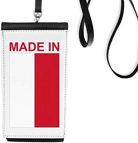 Произведено в Индонезия Държава Любовта Телефон в Чантата си Портфейл Висящ Калъф За Мобилен Телефон, Черен Джоба