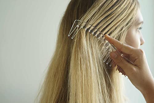 Леонор Greyl Paris - Гребен За разнищване на косата - Прозрачна Гребен За разнищване на коса и стайлинг на коса с широки