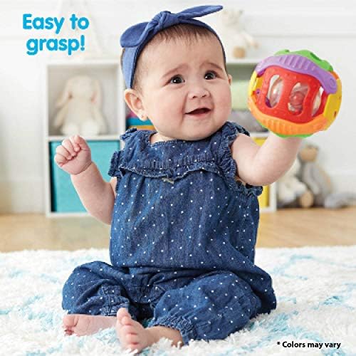Kidoozie Дрънкалка N Roll Ball - Развитие на играчки за бебета и деца на възраст от 6 до 18 месеца, за Боядисана (G02604)